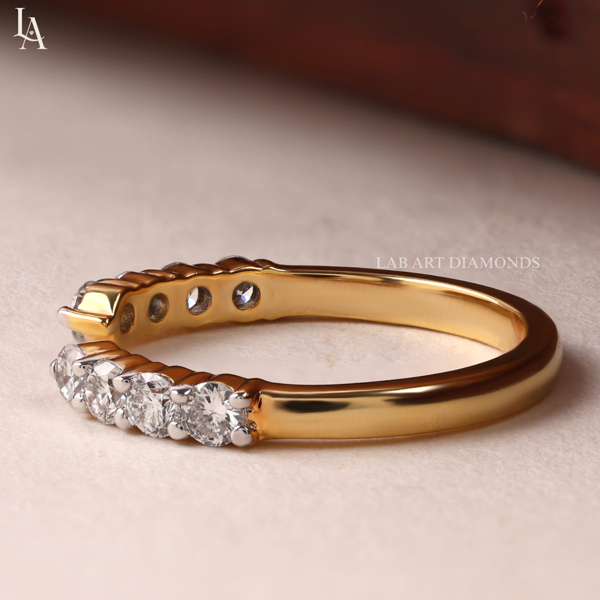 Unique Open Gap Wedding Band
