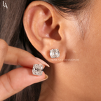 Cushion Cut Stud Earrings