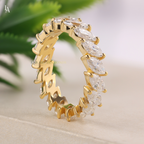 Marquise Cut East West Wedding Ring
