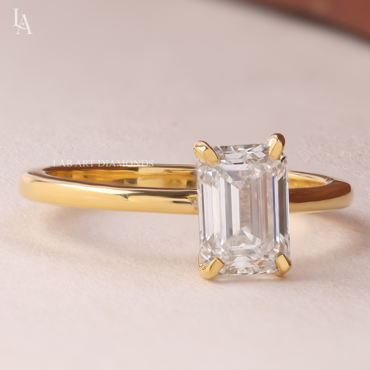 Emerald Cut Solitaire Engagement Ring