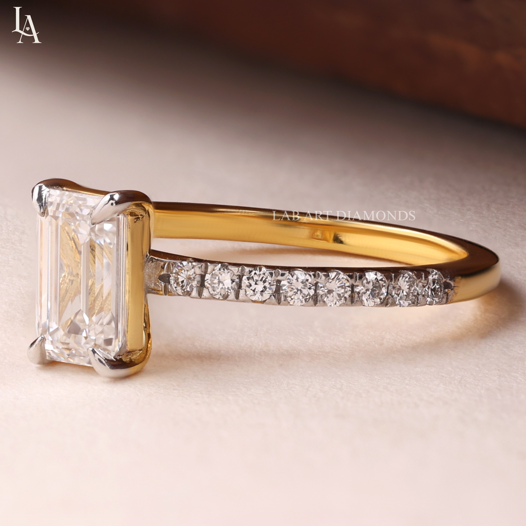 Emerald Cut Solitaire Engagement Ring