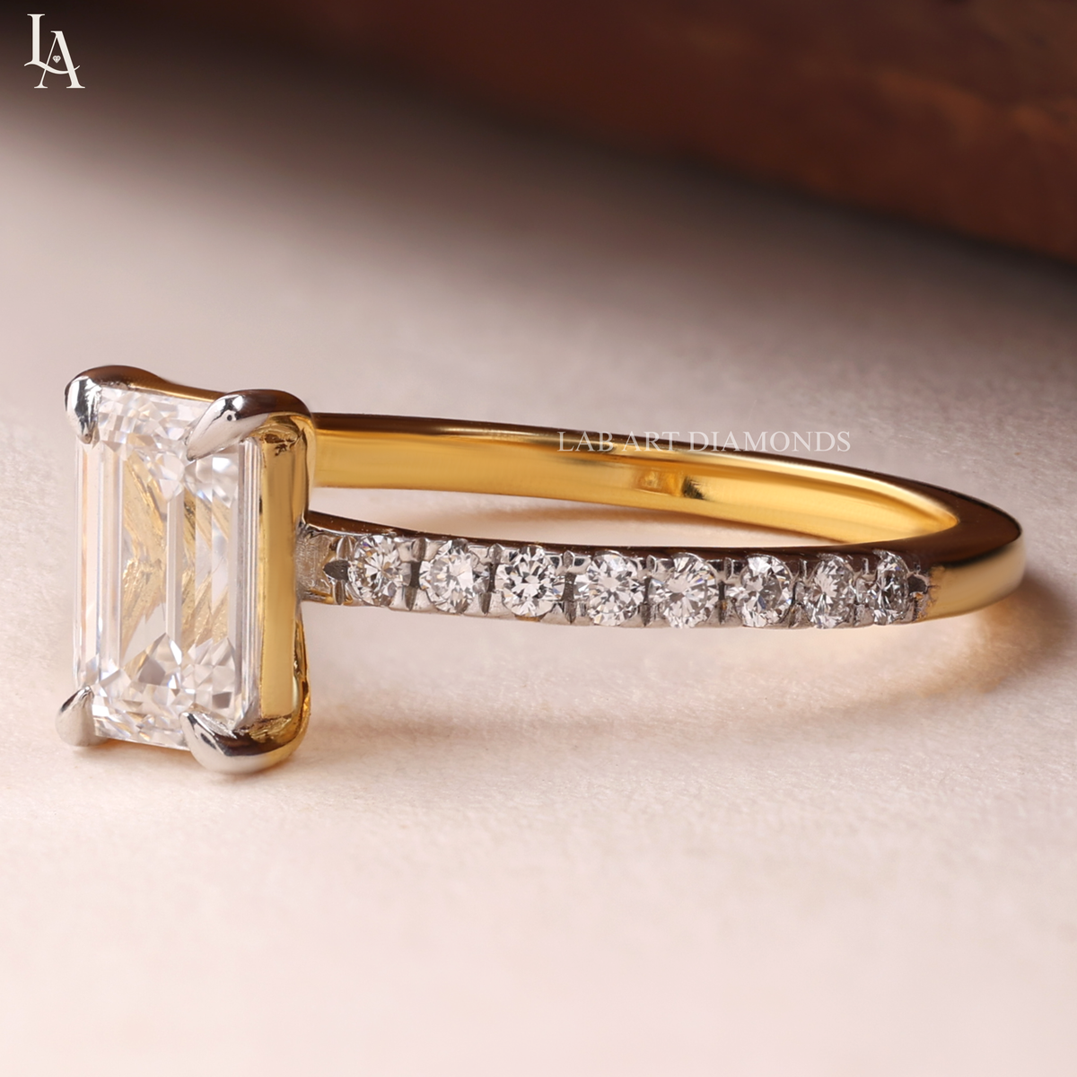 Emerald Cut Solitaire Engagement Ring
