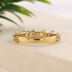 Oval Cut Half Eternity Band
