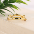 Twing Vine Nature Inspired Leaf Wedding Band