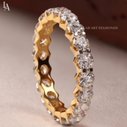 Round Cut Full Eternity Band