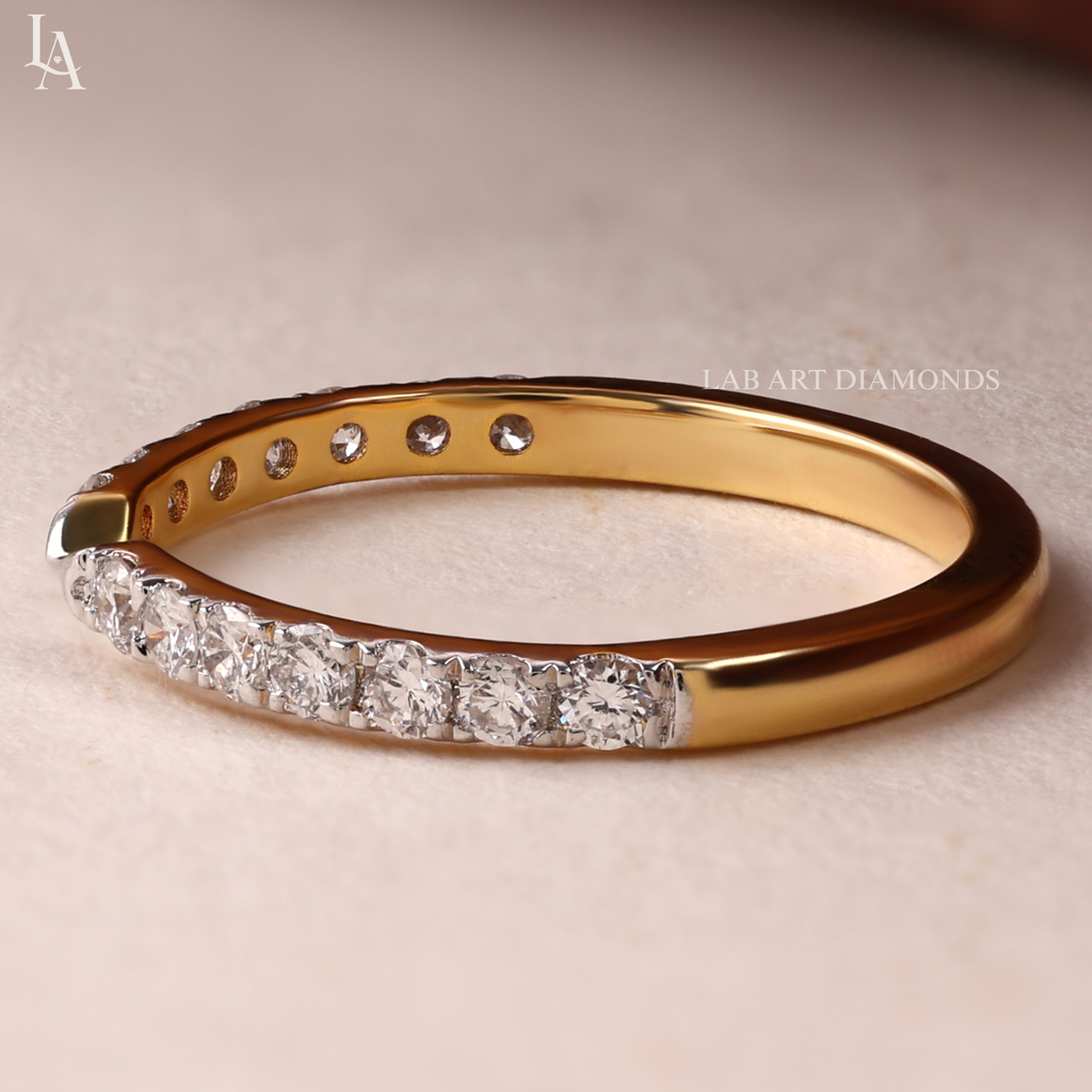 Open Cuff Pave Wedding Band