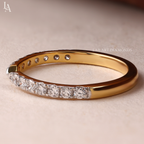 Open Cuff Pave Wedding Band