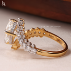 Radiant Cut Cluster Bypass Ring