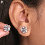 Round Cut Stud Earrings