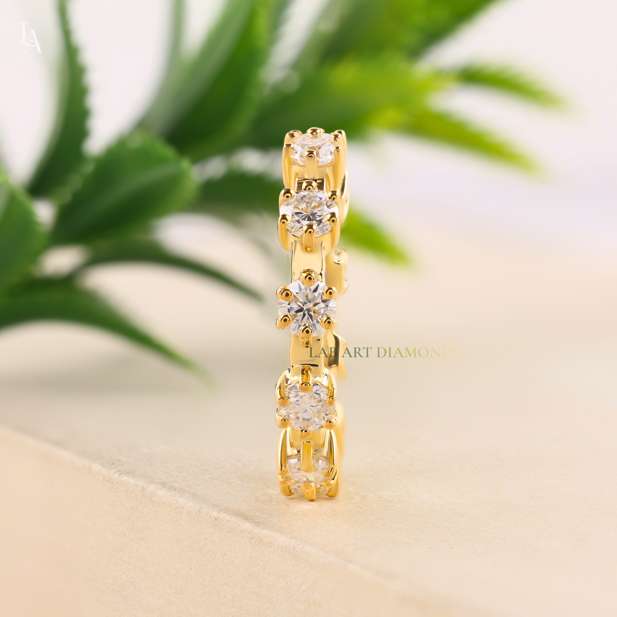 Round Brilliant Full Eternity Band