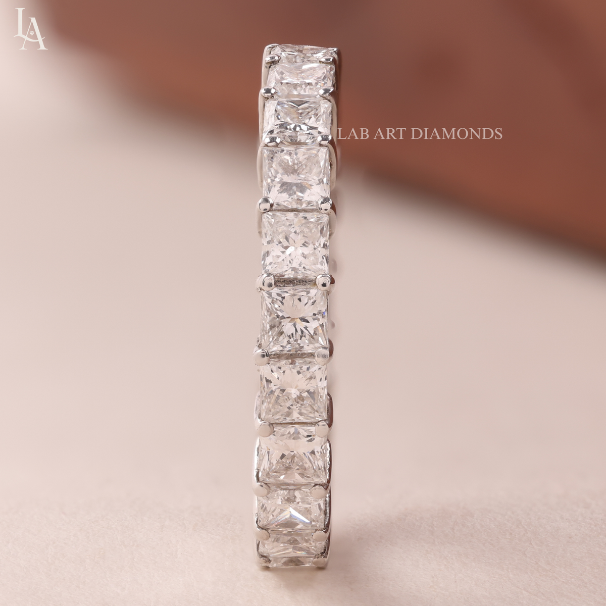 Princess Cut Full Eternity Band