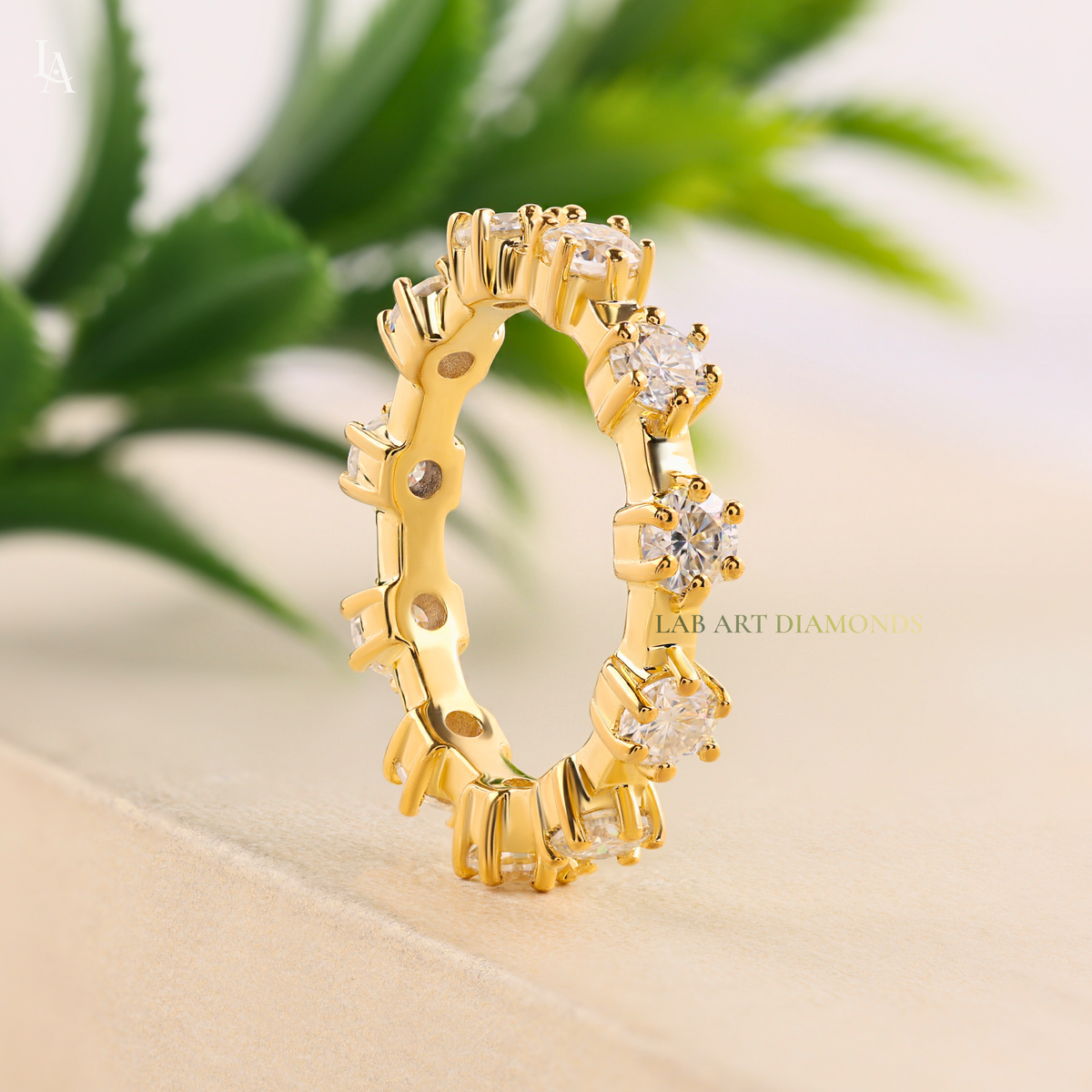 Round Brilliant Full Eternity Band