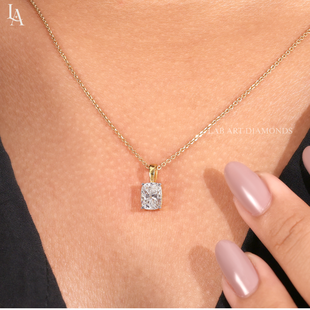 Radiant Cut Solitaire Pendent