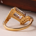 Radiant Cut Cluster Bypass Ring