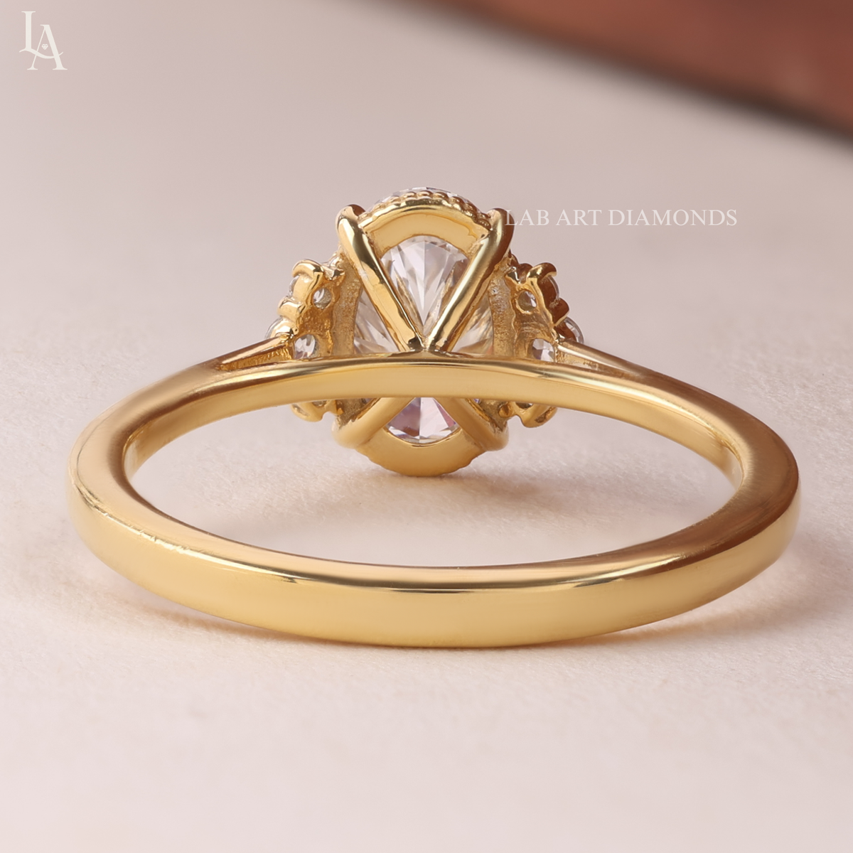 Vintage Inspired Oval Cut Engagement Ring