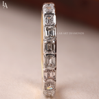 Emerald Cut Full Eternity Band
