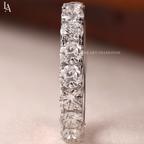 Round Wide Diamond Full Eternity Band