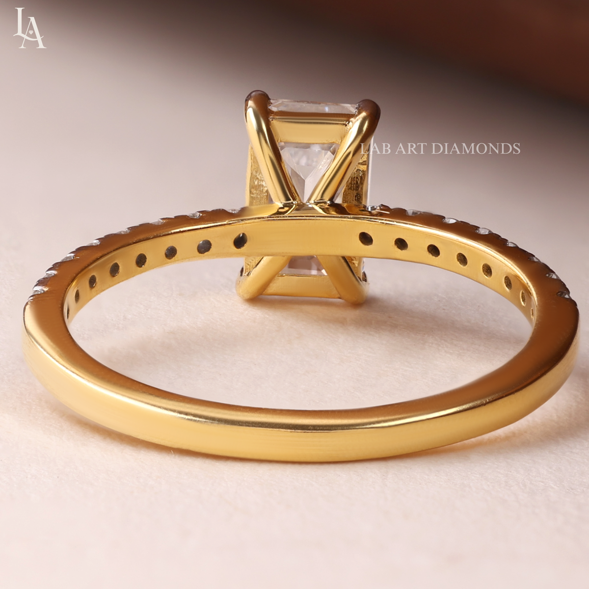 Emerald Cut Solitaire Engagement Ring