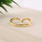Bagutte Open Ended Stacking Art Deco Ring