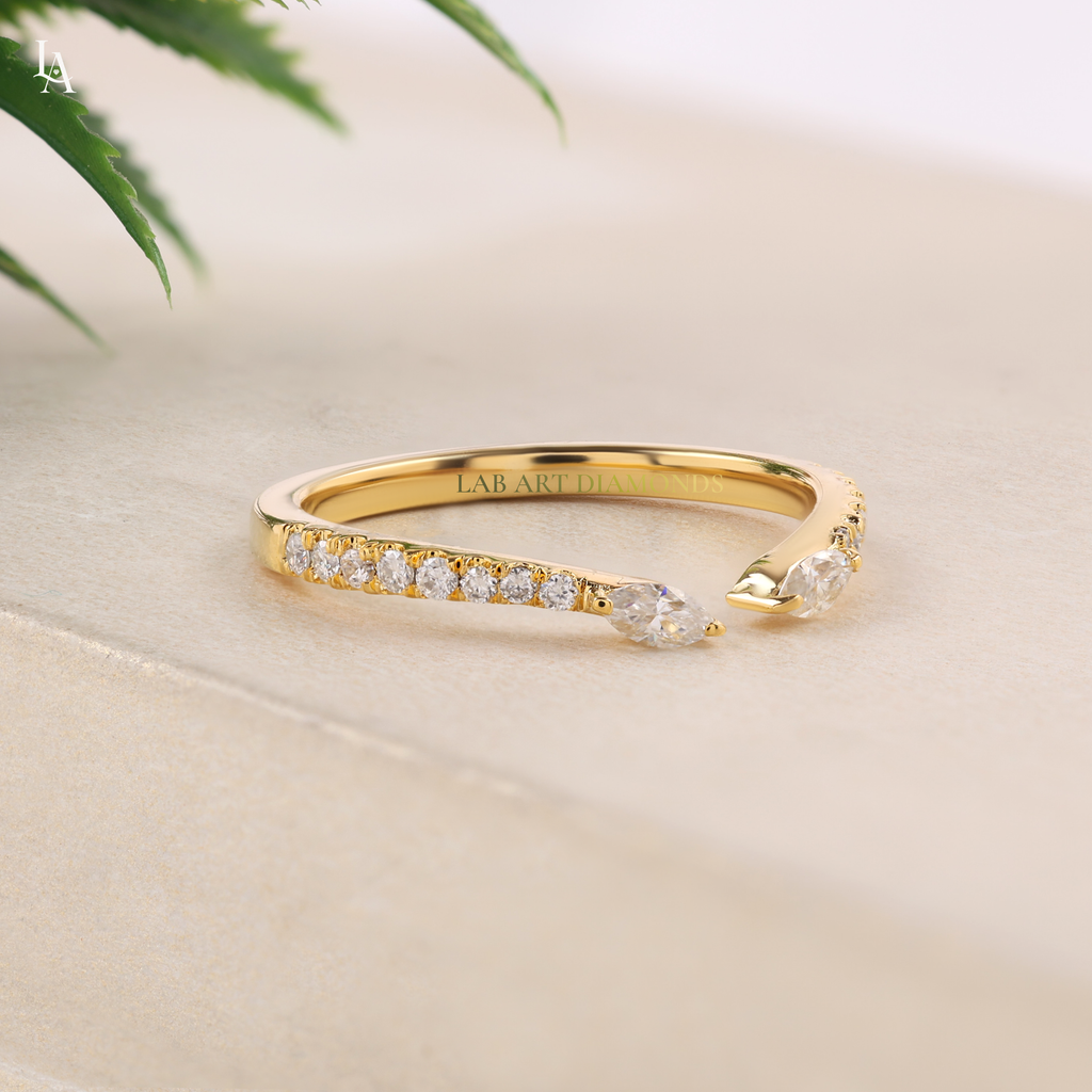 Open Cuff Ended Stacking Ring