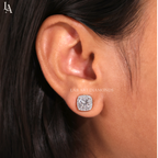 Cushion Cut Stud Earrings