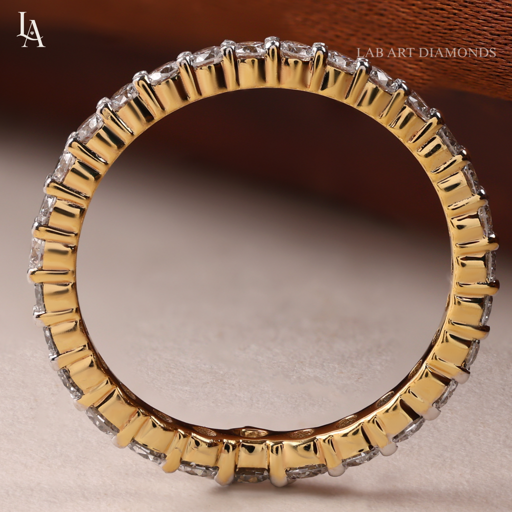 V Shaped Chevron Eternity Band