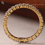 V Shaped Chevron Eternity Band