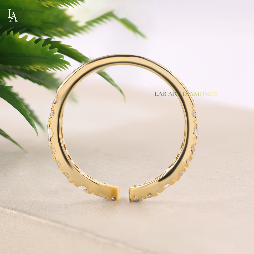 Bagutte Open Ended Stacking Art Deco Ring