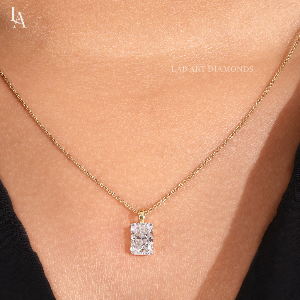 Cushion Cut Solitaire Pendent