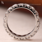 Round Wide Diamond Full Eternity Band