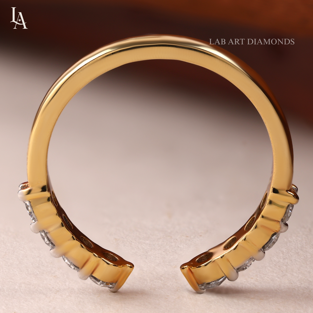 Unique Open Gap Wedding Band