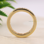 Bagutte Cut Channel Set Wedding Ring