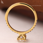Pear Cut Tear Drop Solitaire Engagement Ring