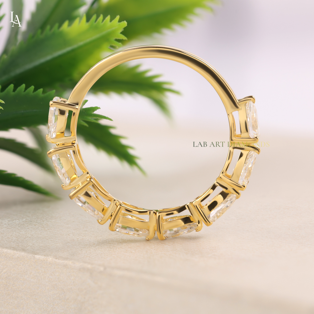 Twisted Vine Spiral Half Eternity Ring