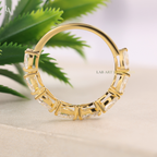 Twisted Vine Spiral Half Eternity Ring