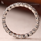 Round Cut Diamond Full Eternity Band