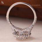 Round Cut Halo Engagement Ring