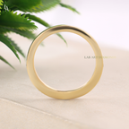 Pinched Tapered Pave Half Eternity Band