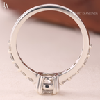 Round Cut Pave Engagement Ring