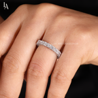 Princess Cut Full Eternity Band