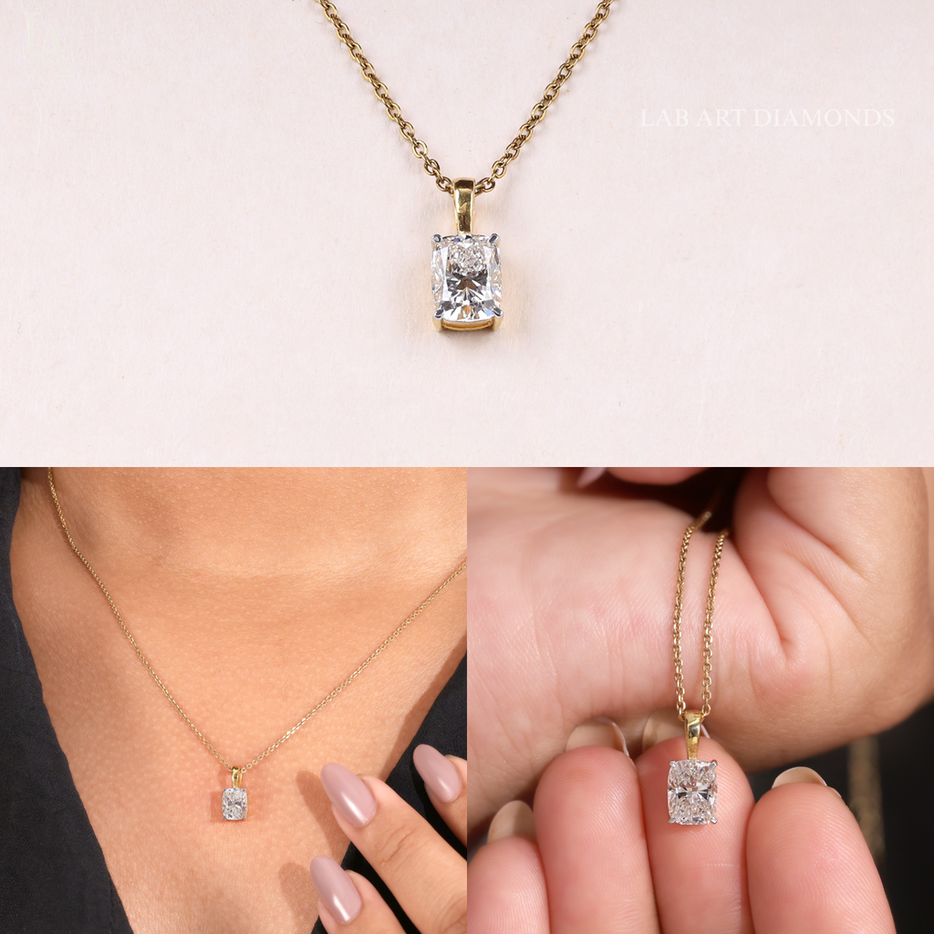 Radiant Cut Solitaire Pendent