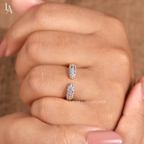 Dome Pave Diamond Open Cuff Ring