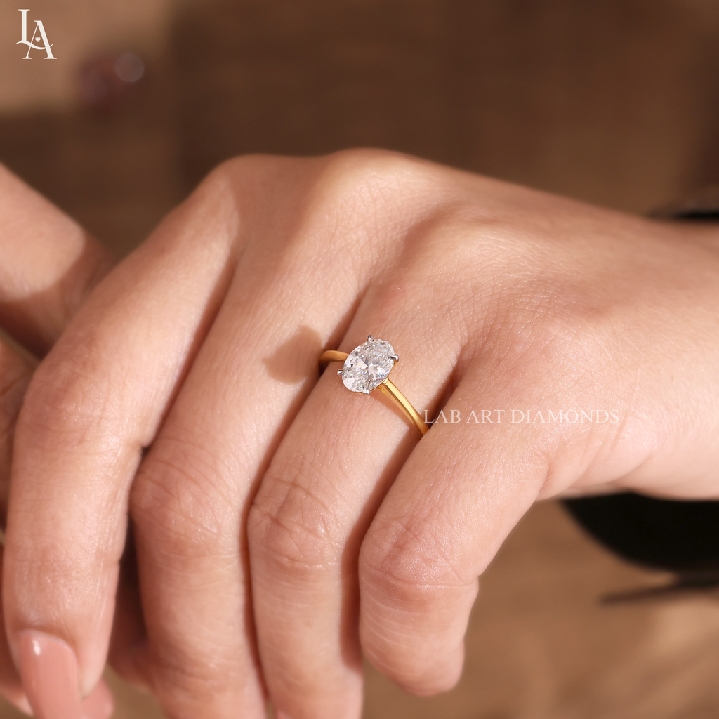 Oval Cut Solitaire Engagement Ring