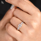 Vintage Round Cut Milgrain Engagement Ring