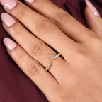 Bagutte Open Ended Stacking Art Deco Ring
