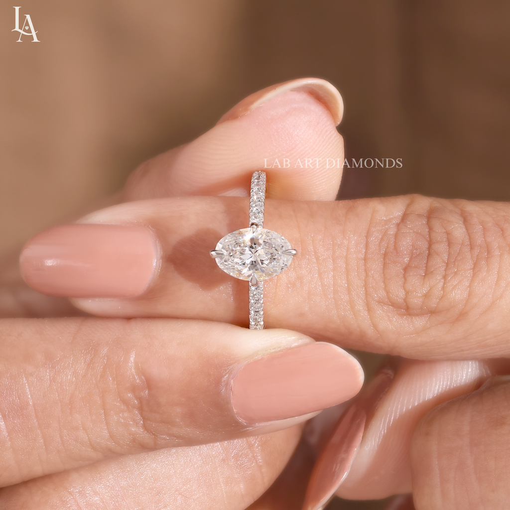 Classic Oval Cut Solitaire Engagement Ring