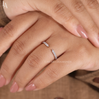 Open Cuff Pave Wedding Band