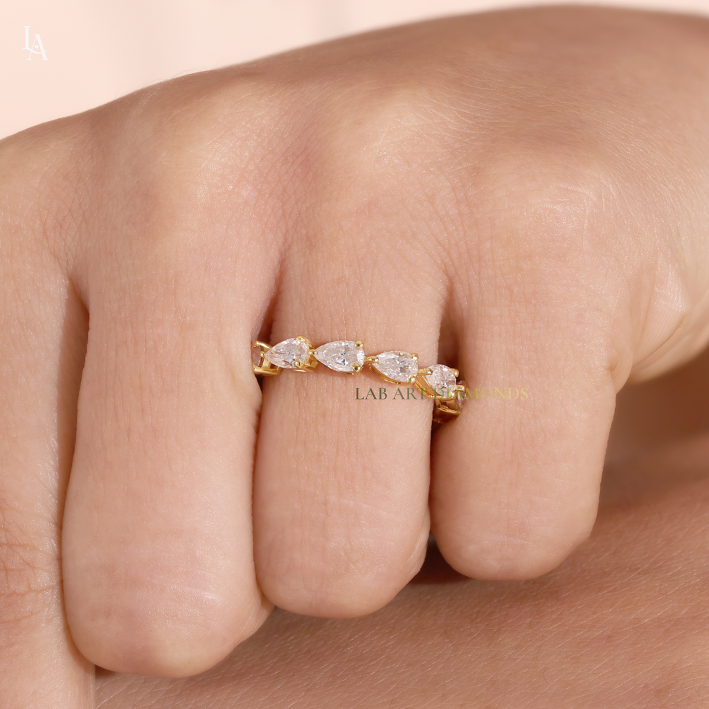 Twisted Vine Spiral Half Eternity Ring