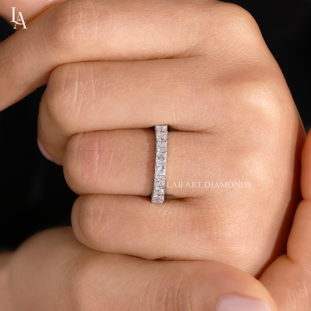 Princess Cut Full Eternity Band