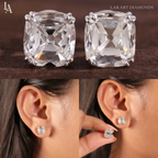 Cushion Cut Stud Earrings
